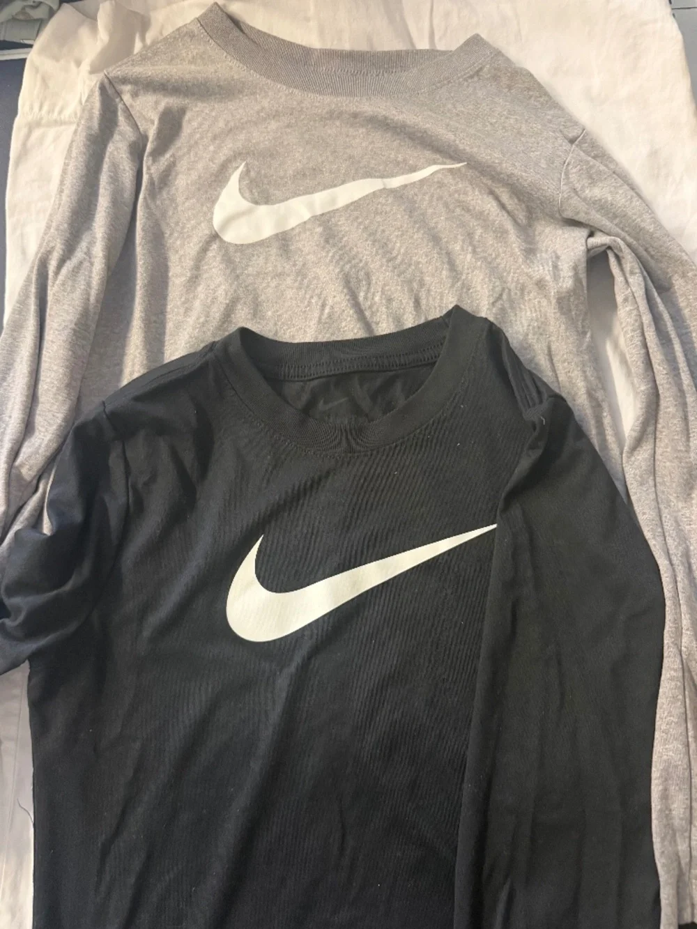 Nike Dri-Fit Long Sleeve Shirts 2 pair black and grey